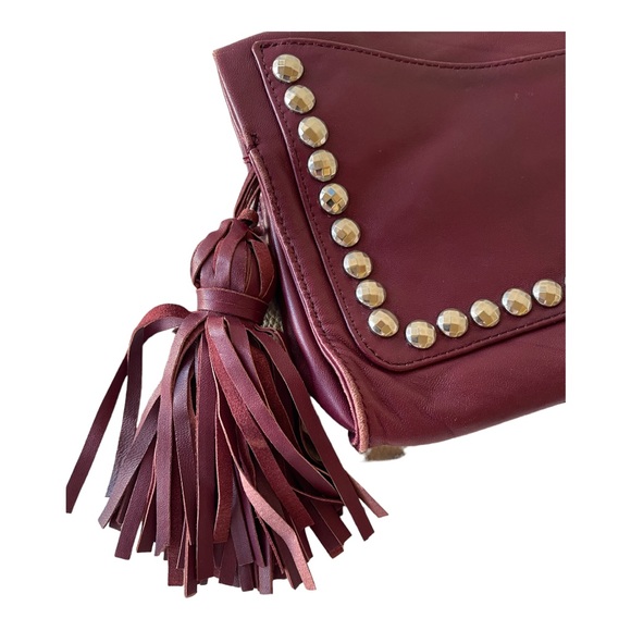 Vintage Sonia Rykiel Burgundy Clutch Purse - Picture 5 of 8